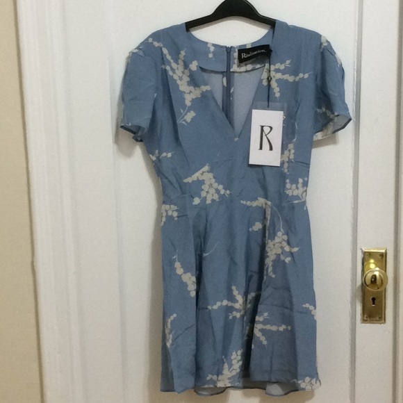REALISATION PAR Luella Dress Blue Floral Pattern - Picture 4 of 6